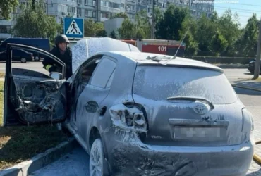 Російський дрон атакував АЗС у Запоріжжі