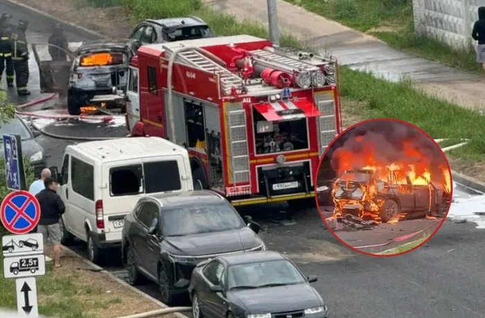 У Підмосков’ї вибухнув автомобіль, водій загинув (відео)