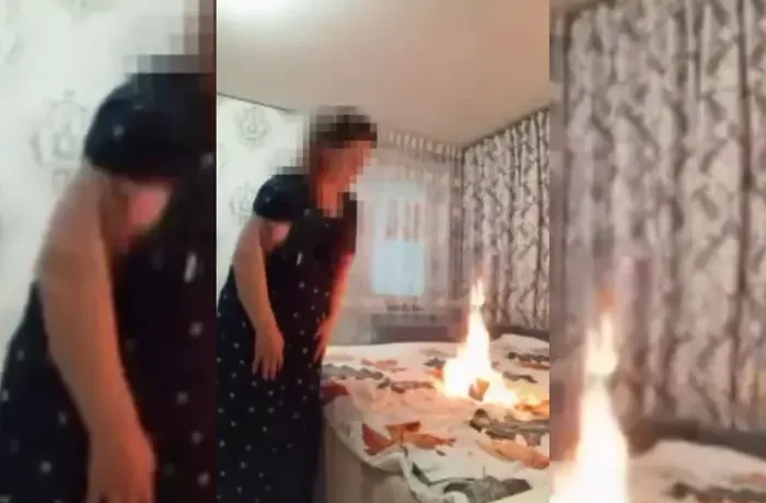 Росіянка спалила власну квартиру за вказівкою афериста (відео)