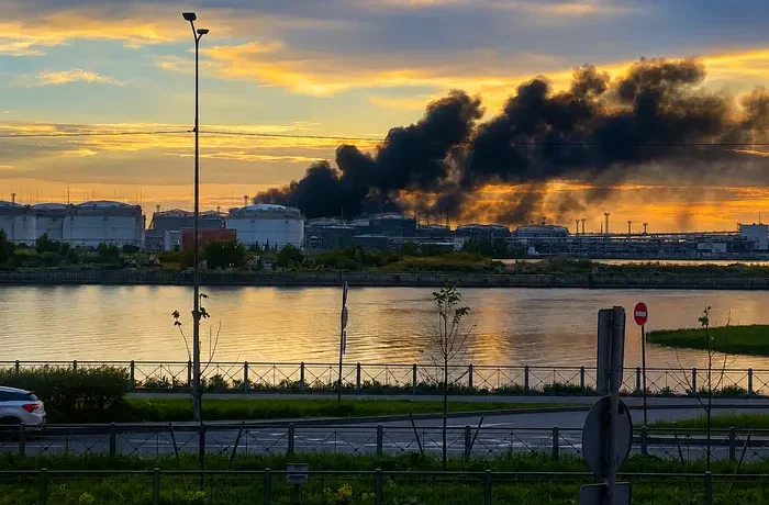 У Петербурзі дрони вразили нафтовий термінал і спричинили пожежу