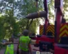 Бойова частина ракети впала поблизу столичної багатоповерхівки (фото)