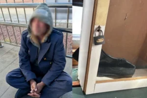 Рецидивіст проник у музейний потяг на вокзалі і вдягнув вкрадену форму (фото)