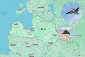 Французькі винищувачі НАТО вперше збили дрон у небі над Латвією