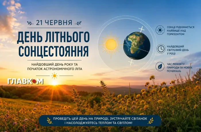День літнього сонцестояння 2026: коли настане найдовший день року та які традиції з ним пов’язані