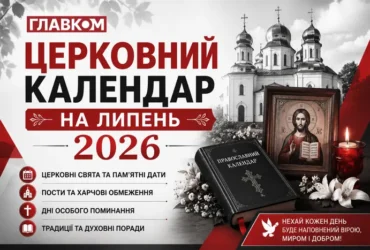 Церковний календар на липень 2026: коли відзначаємо День Хрещення Русі-України