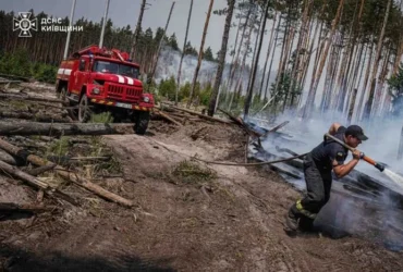 Спека під 50°C та сотні рятувальників: у Чорнобильській зоні триває гасіння пожежі (фото)