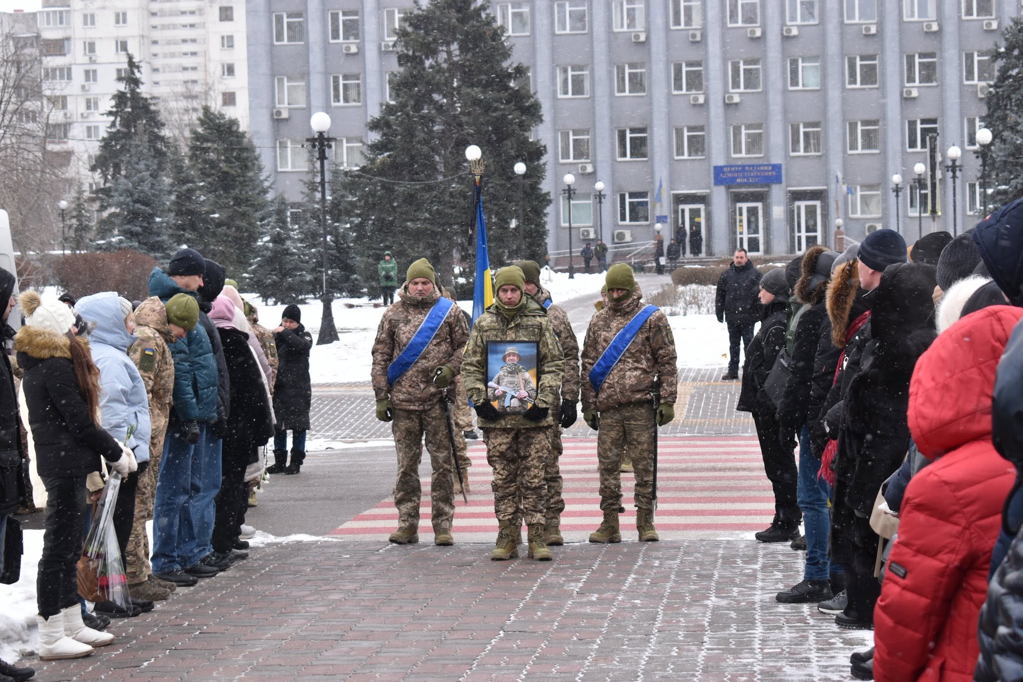 Прощання з Сергієм Жежерою на Алеї Слави в Оболонському районі