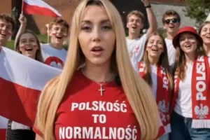 У Польщі кандидатка в мери демонстративно викинула прапор України