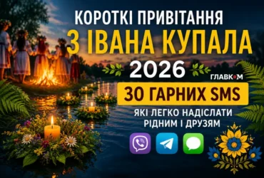 Короткі привітання з Івана Купала 2026: 30 гарних SMS, які легко надіслати рідним