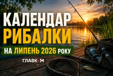 Календар кльову на липень 2026: коли День рибалки та найкращі дні для лову