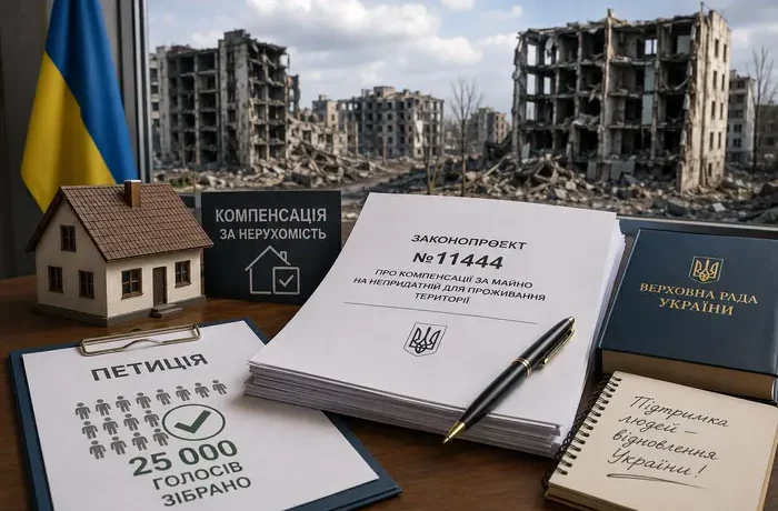 Компенсація за нерухомість на непридатній для проживання території: до Ради внесено законопроєкт