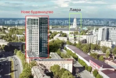 Петиція проти 80-метрової висотки біля Києво-Печерської лаври набрала голоси
