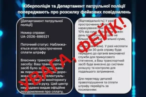 Поліція попередила про фальшиві штрафи за порушення ПДР