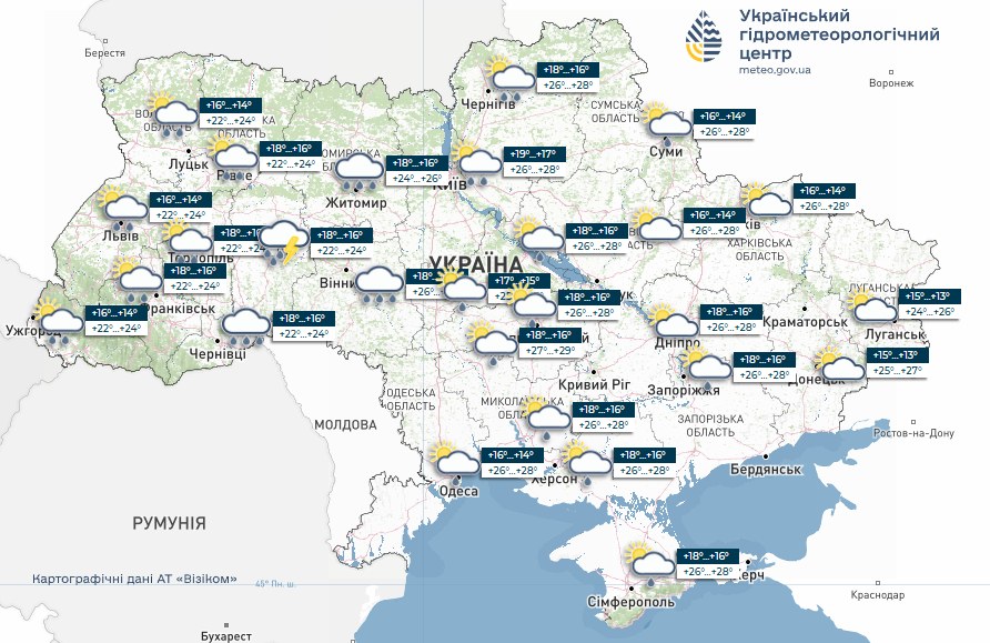 На Київщині та заході України дощитиме з грозами: погода на 6 червня 2026 року  фото 1