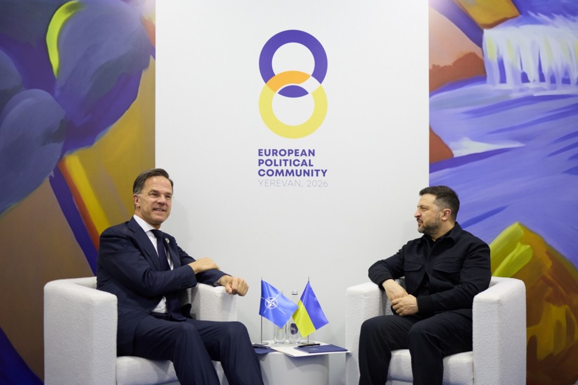 Володимир Зеленський провів в Єревані переговори з генсеком НАТО Марком Рютте  щодо постачання антибалістичних ракет та залучення нових внесків від партнерів