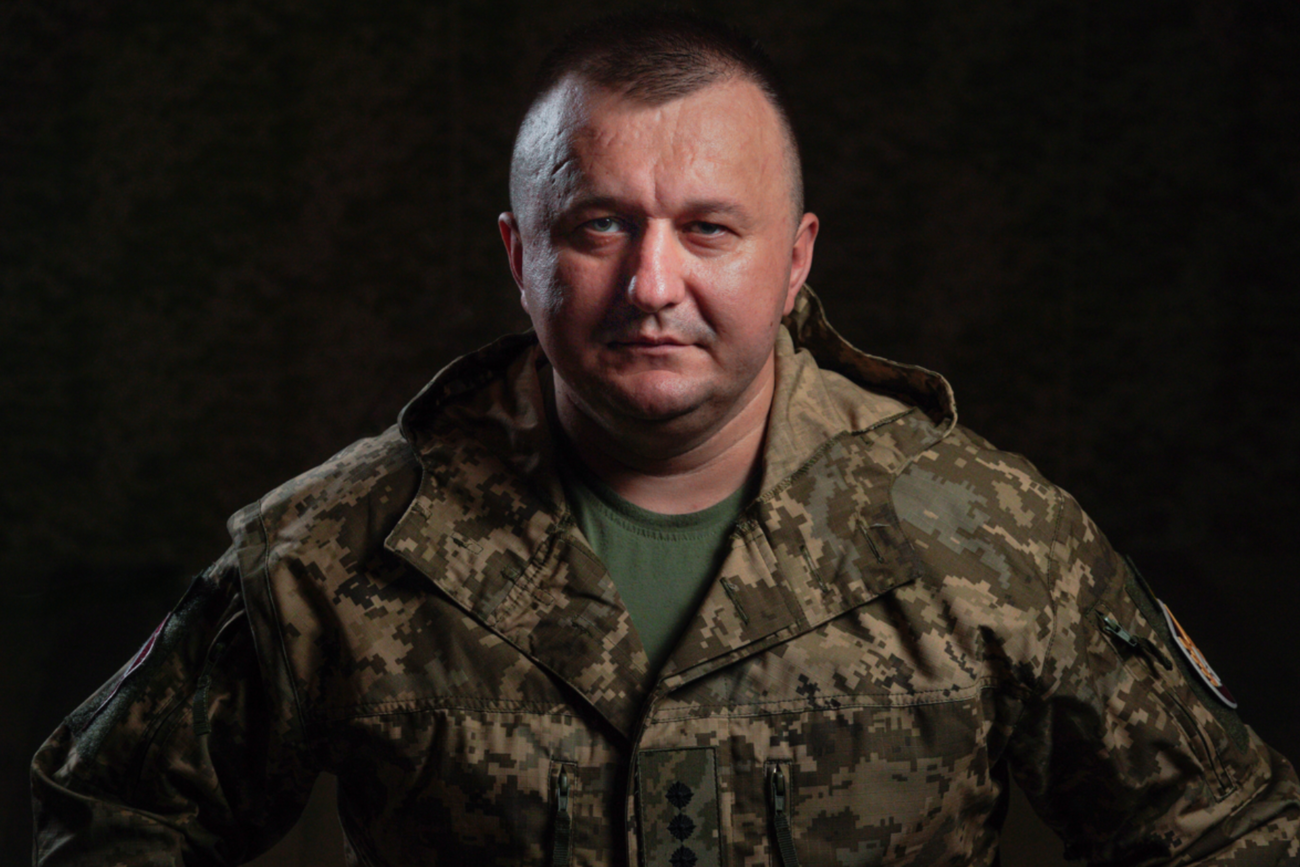 Полковник Дмитро Капітула, командир 46-ї окремої аеромобільної Подільської бригади Десантно-штурмових військ Збройних сил України