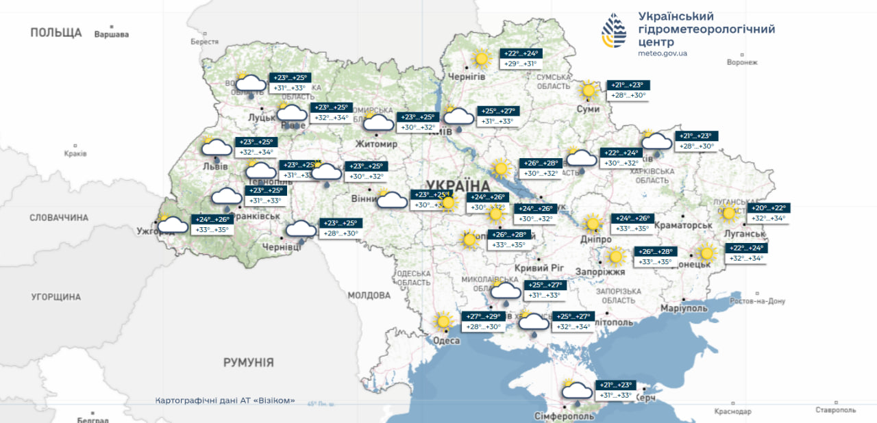 Прогноз погоди на тиждень 29 червня – 5 липня 2026 року фото 3