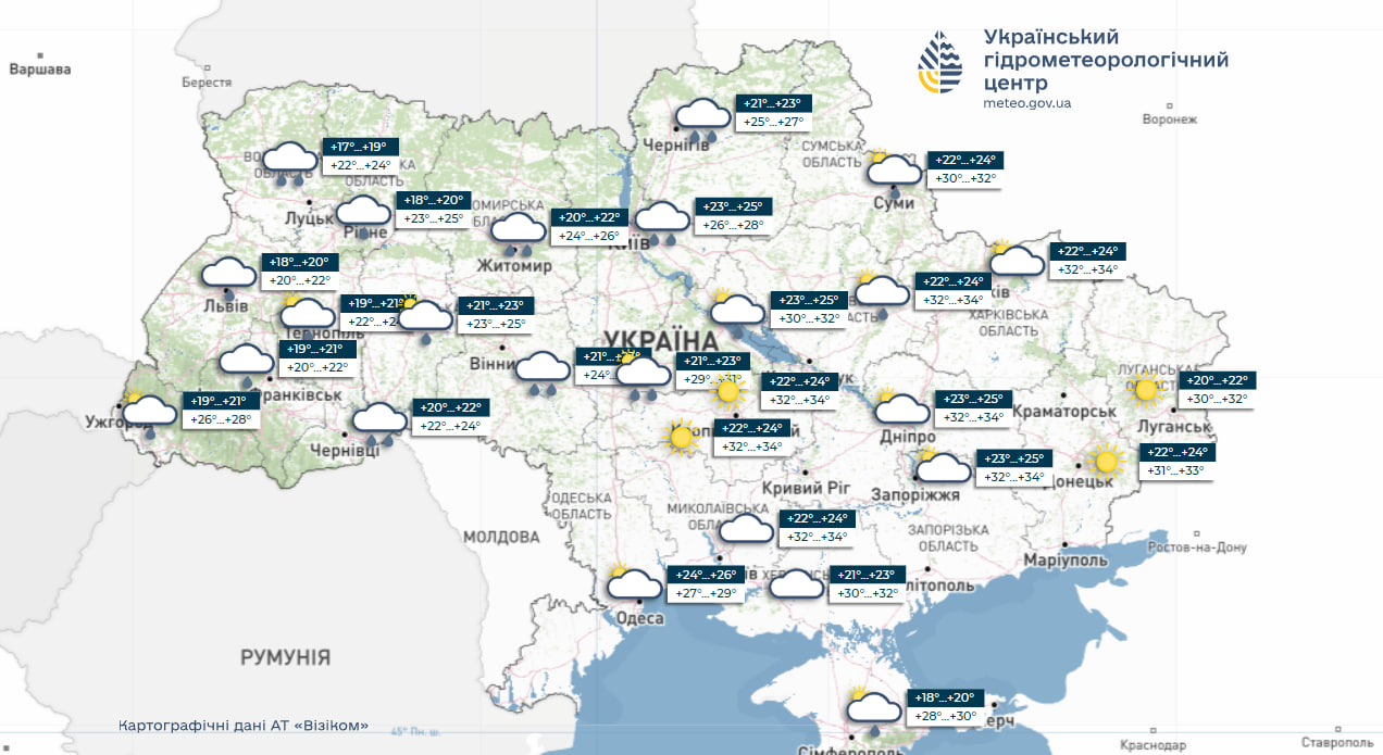 Прогноз погоди на тиждень 29 червня – 5 липня 2026 року фото 5