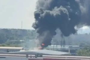 У Підмосков’ї спалахнув енергооб’єкт (відео)