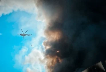 «Стискається серце». Рятувальники показали, який вигляд має Київ із неба після бомбардування