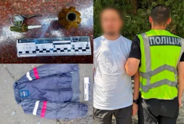 У Києві затримано чоловіка, який залишив дві гранати на сходах ресторану