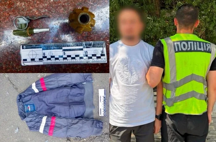 У Києві затримано чоловіка, який залишив дві гранати на сходах ресторану