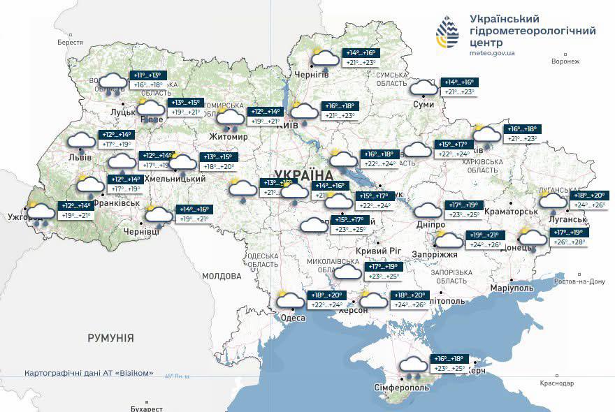 Дощі та грози повертаються в Україну: погода на 24 липня 2026 року фото 1