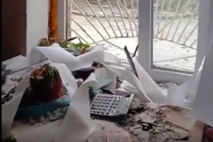 Окупанти пошкодили офіс Українського Червоного Хреста на Донеччині (фото)