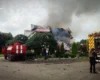 У трьох районах Чернігівщини спалахнули пожежі після атак Росії