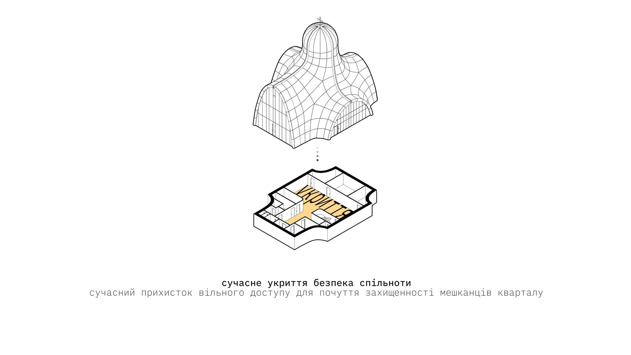 У Церкві Святої Трійці УГКЦ заплановано зведення  укриттям для місцевих жителів