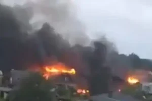 У Підмосков’ї після роботи ППО виникли пожежі (відео)