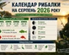 Місячний календар рибалки на серпень 2026 року: найкращі дні кльову
