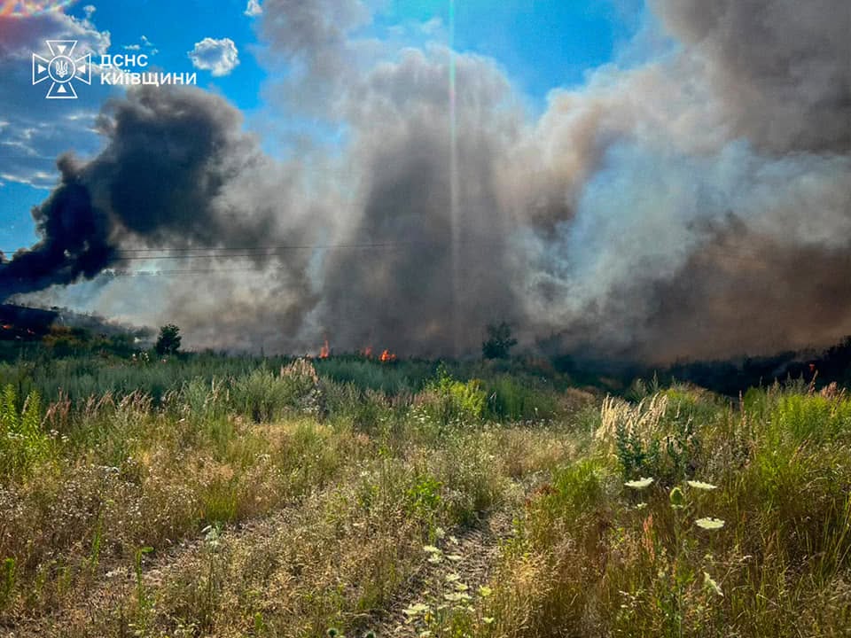 Вогонь спалахнув на території несанкціонованого сміттєзвалища
