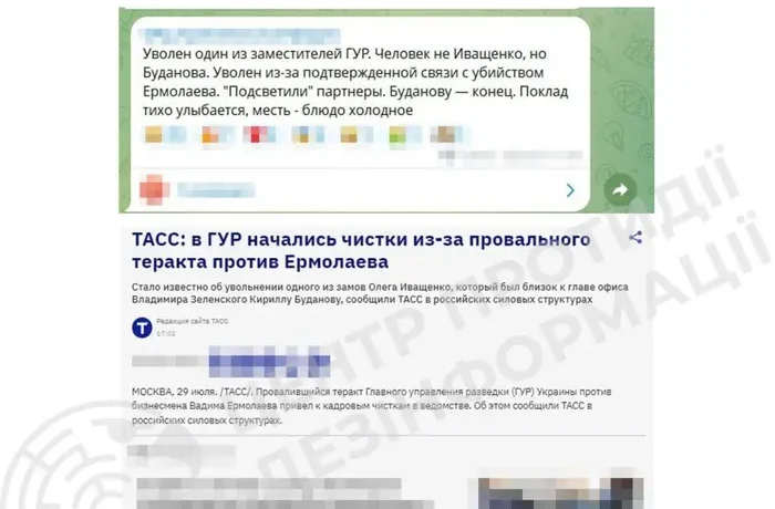 Центр протидії дезінформації викрив інформаційну атаку проти ГУР