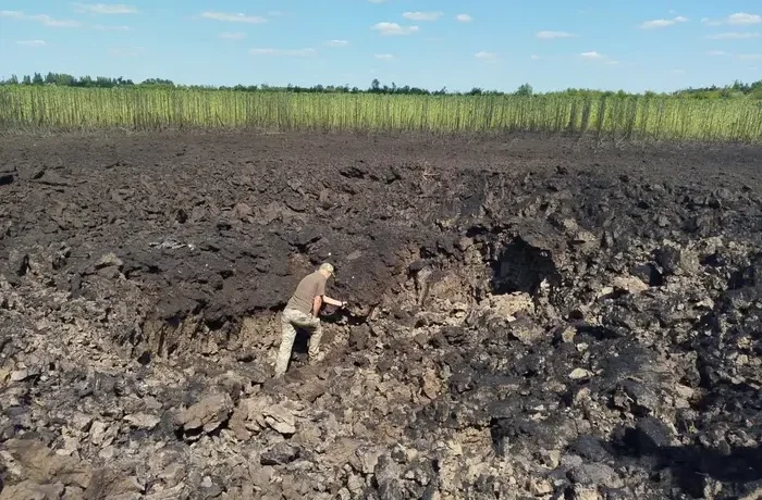 Знайдено вирву від другої ракети KN-23 після удару РФ 30 липня (фото)