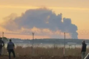 У Підмосков’ї спалахнула нафтобаза (відео)