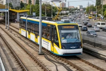 У Києві стався збій у роботі швидкісних трамваїв, замість них курсують автобуси