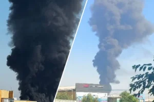 В окупованому Маріуполі спалахнула масштабна пожежа