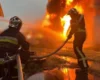Дрон РФ атакував підприємство у Запоріжжі: палають приміщення, є поранений