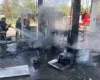 У Харкові дрон РФ влучив в АЗС: виникла пожежа, є постраждалі
