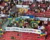 Вболівальники «Полісся» вивісили банер із подякою «Копенгагену» за підтримку України