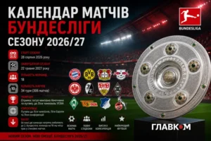 Календар матчів Бундесліги сезону 2026/27: ключові матчі та битви грандів