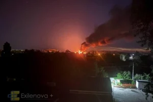 Окупований Шахтарськ атакували дрони (фото, відео)