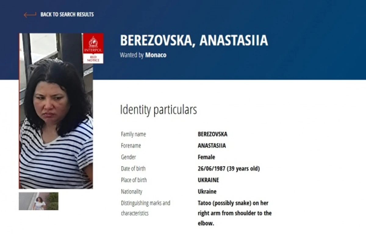 Інтерпол оголосив у розшук підозрювану у вибуху в Монако українку фото 2