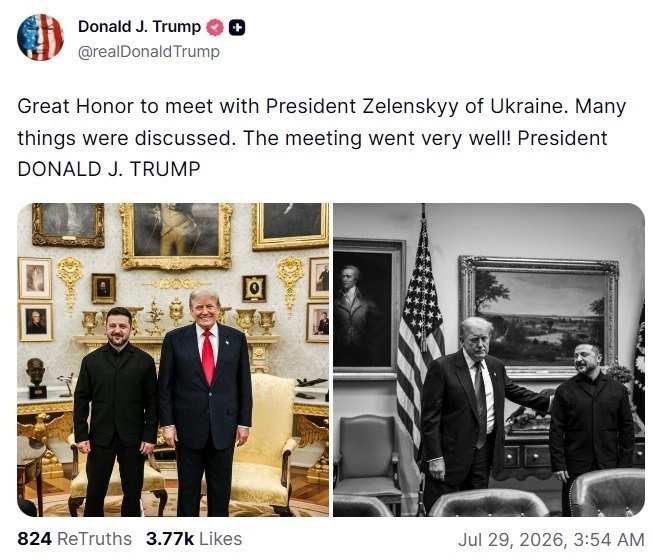 «Велика честь». Трамп оцінив переговори із Зеленським фото 1