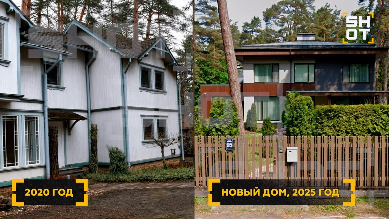 Стара будівля і новий особняк
