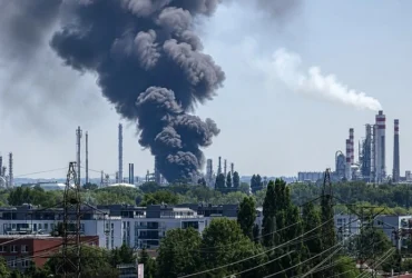 У Братиславі загорівся єдиний нафтопереробний завод Словаччини