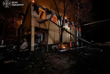 На Одещині після атаки дронів спалахнула взуттєва фабрика