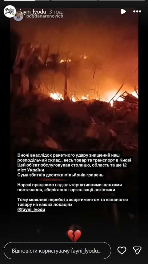 Заява компаніїї «Файні льоди»