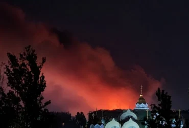 У Криму прогриміла серія вибухів та спалахнула пожежа